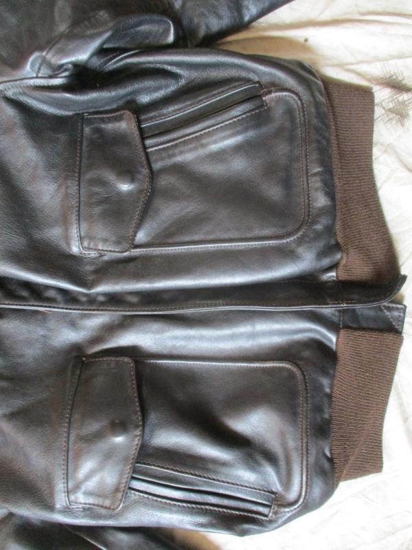 AERO LEATHER CO SCOTLAND custom made HORSEHIDE USAF A2 JACKET BLACK 44 LARGE — image 5