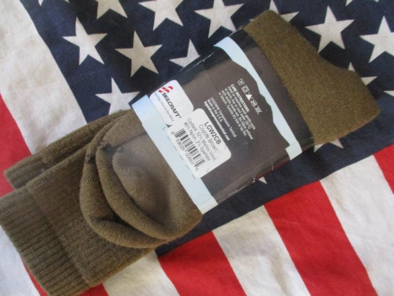 LEDEND usa made MERINO WOOL TACTICAL combat boot SOCKS COYOTE TAN new MEDIUM — image 3