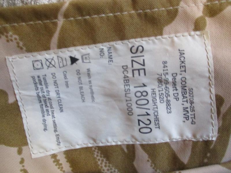 BRITISH ARMY DESERT DPM DDPM CAMO MVP goretex waterproof SMOCK coat 180/120 XXL — image 2
