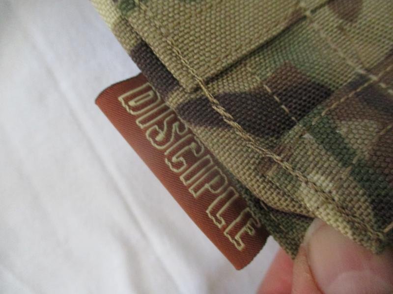 DISCIPLE UK mtp multicam MOLLE triple 5.56MM SA80 / M4 mag CQB open top POUCH new — image 2
