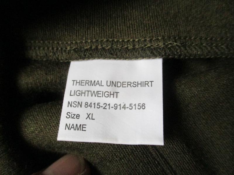 GENUINE sas ISSUE tantalus BASE MID LAYER LIGHTWEIGHT THERMAL UNDER SHIRT XL new — image 3