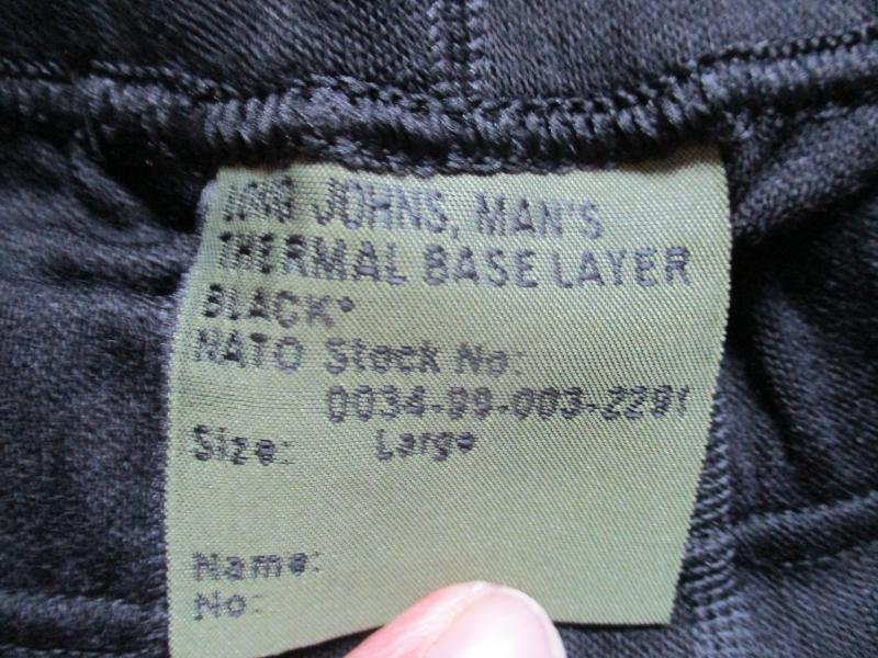 GENUINE sas ISSUE tantalus BASE LAYER THERMAL UNDER WEAR SET TOP LEGGINGS large — image 3