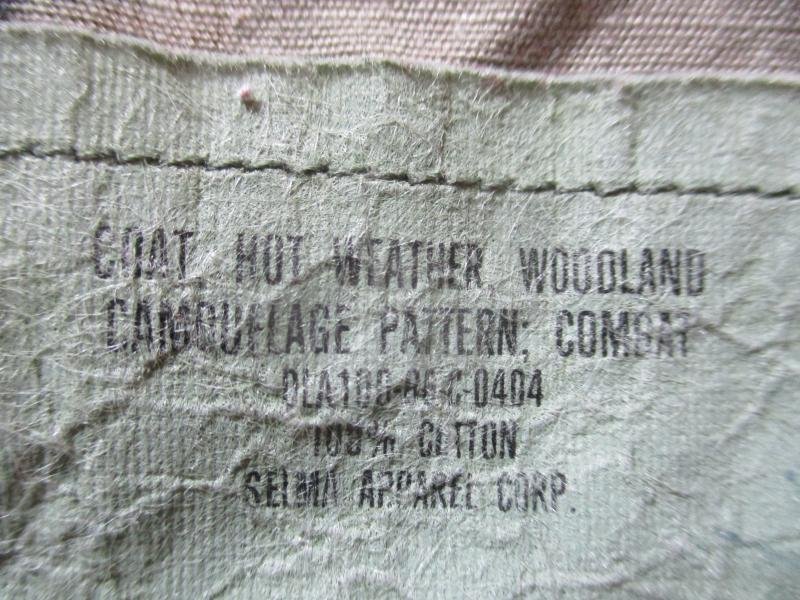 US ARMY ISSUE USA 1988 M81 WOODLAND camo camouflage BDU CARGO JACKET coat m-L — image 3