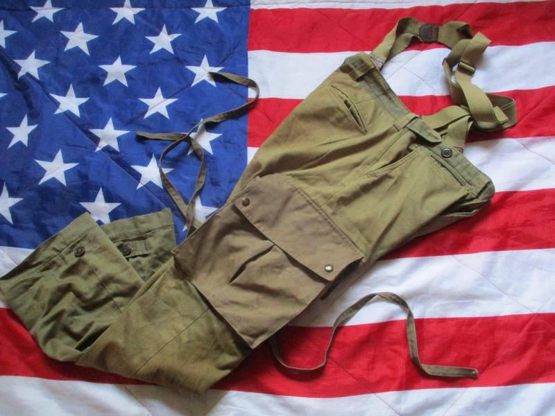 WW2 US ARMY AIRBORNE PARATROOPER para M43 JUMP COMBAT TROUSERS PANTS kay canvas — image 4