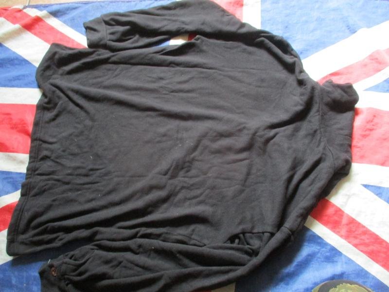 rare black BRITISH ARMY / SAS ISSUE COLD WEATHER ecw NORWEGIAN NORGIE shirt XXL — image 3