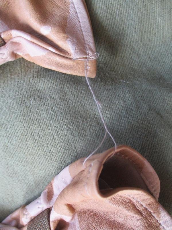 UK afghan ISSUE desert dpm LEATHER SHOOTING SNIPER COMBAT GLOVES size 10 large — image 3