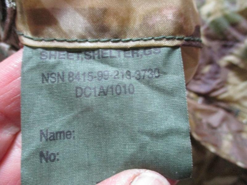 GENUINE BRITISH ISSUE mtp multicam BASHA SHELTER SHEET TENT WATERPROOF TARP +BAG — image 2