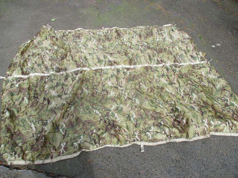 GENUINE BRITISH ISSUE mtp multicam BASHA SHELTER SHEET TENT WATERPROOF TARP +BAG — image 3