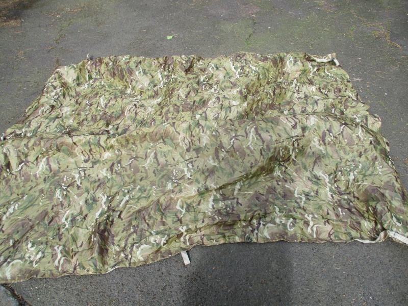 GENUINE BRITISH ISSUE mtp multicam BASHA SHELTER SHEET TENT WATERPROOF TARP +BAG — image 5