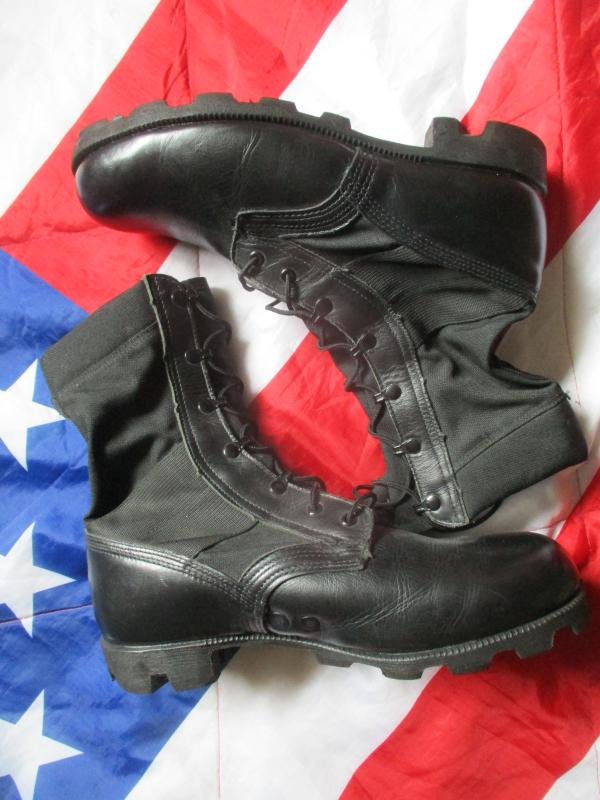 GENUINE usARMY ISSUE 1990 2nd pattern JUNGLE COMBAT black BOOTS usa 10.5uk 10 xw — image 4