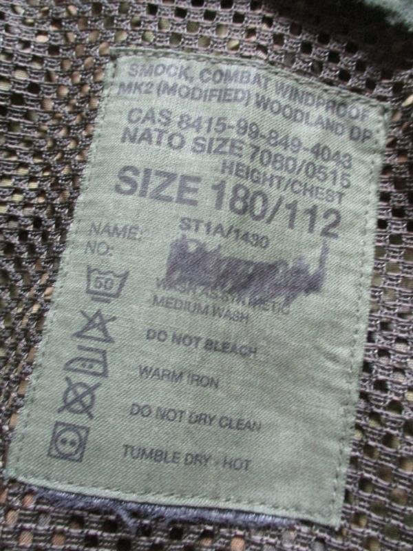 RARE SAS issue TANTALUS MK2 MODIFIED dpm camo WINDPROOF SMOCK 180/112 XL — image 2