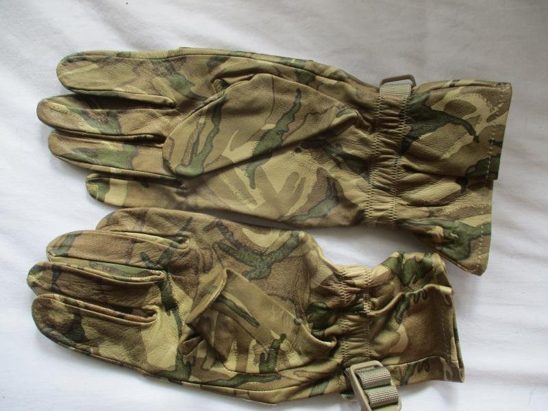 UK ISSUE mtp multicam LEATHER SNIPER shooting DESERT COMBAT GLOVES 12 XL new — image 5
