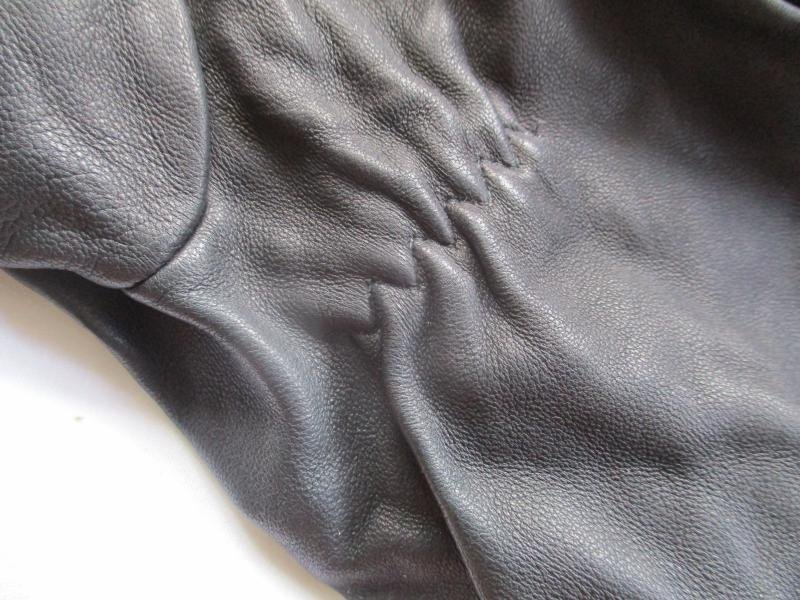 RAF PILOT ISSUE soft black LEATHER flying aviator GLOVES 9.5 Medium — image 4