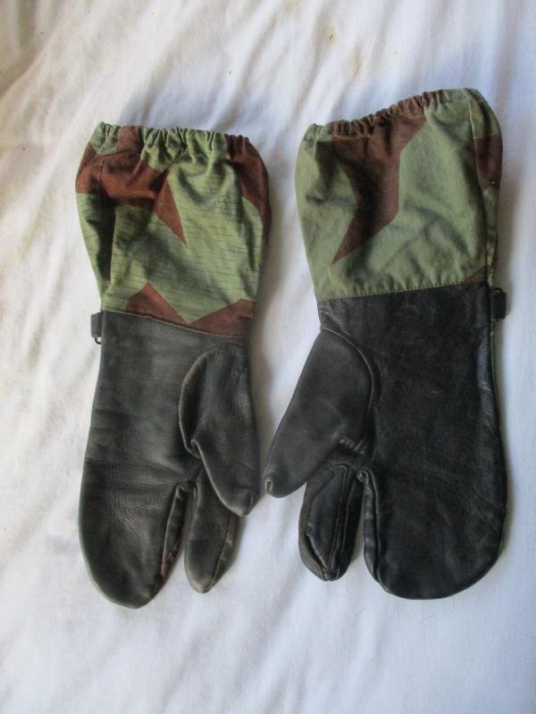 Very Rare 50s WEST GERMAN ARMY Bundeswehr 1956 Splinter Camouflage SNIPER MITTS — image 2