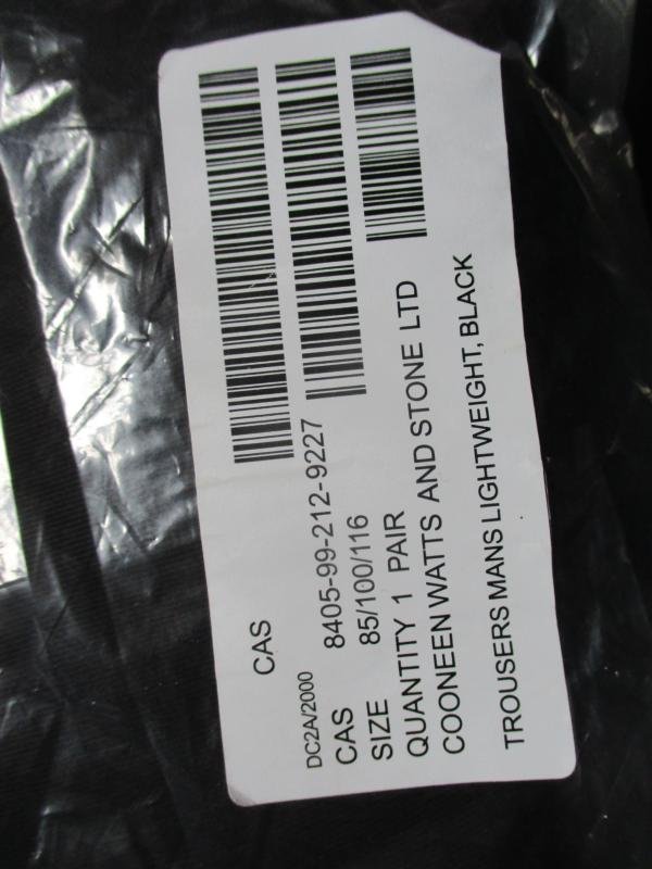 BRITISH ARMY ISSUE lightweight trousers lightweights RARE SAS BLACK 36 - 38' — image 3