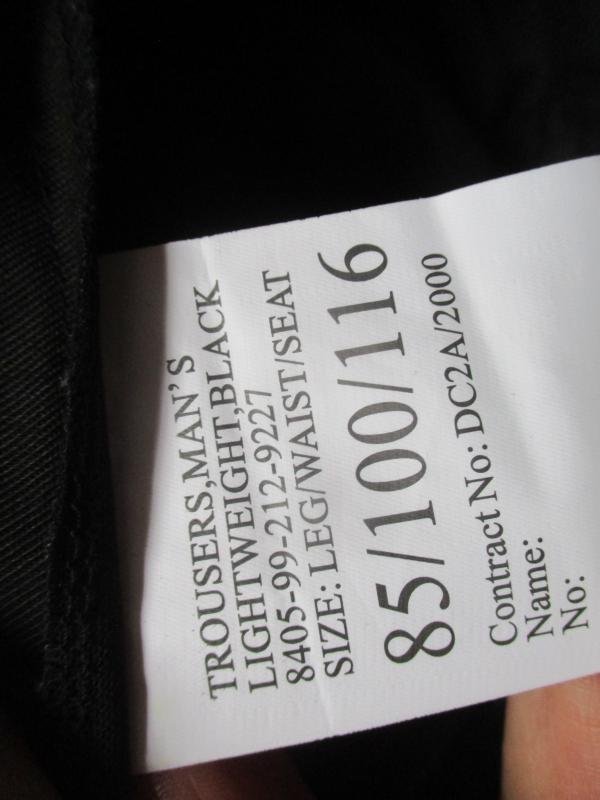 BRITISH ARMY ISSUE lightweight trousers lightweights RARE SAS BLACK 36 - 38' — image 4