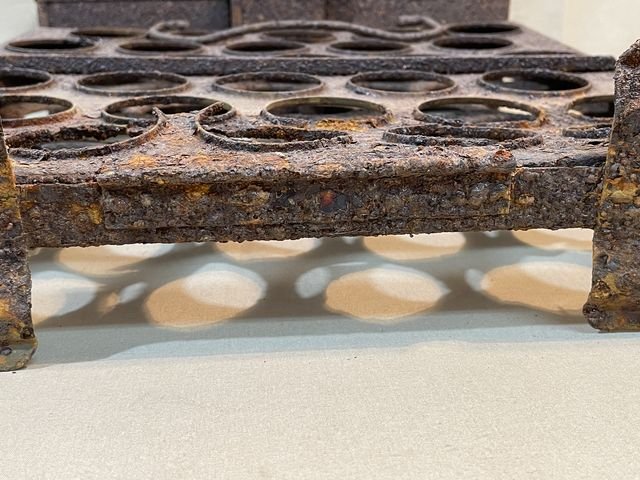 Original WWII German EGG Grenade Carry Case Rack — image 23