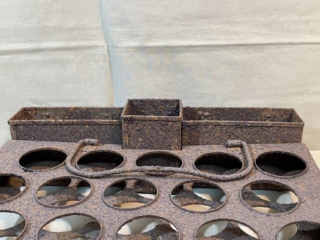 Original WWII German EGG Grenade Carry Case Rack — image 25