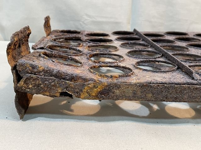 Original WWII German EGG Grenade Carry Case Rack — image 27