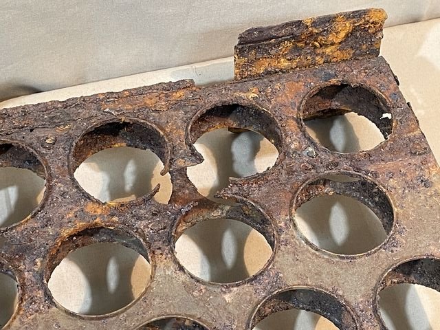 Original WWII German EGG Grenade Carry Case Rack — image 3