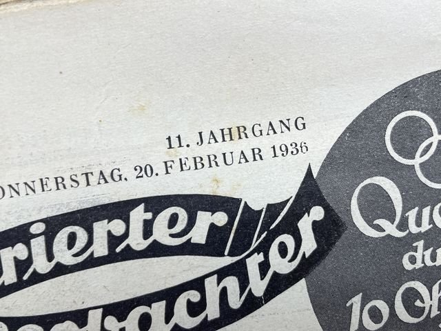 Original 1936 German Magazine, Illustrierter Beobachter — image 2