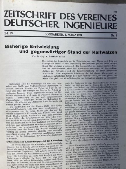 Original 1939 German Bound Journal of the Association of Engineers Magazine Book — image 20