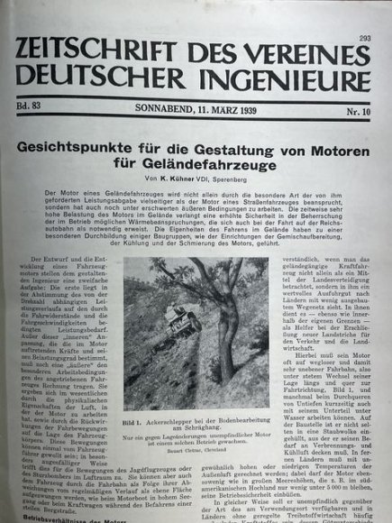 Original 1939 German Bound Journal of the Association of Engineers Magazine Book — image 22