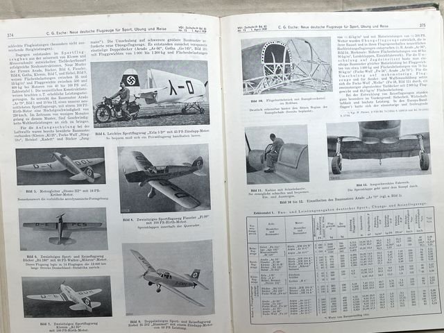Original 1939 German Bound Journal of the Association of Engineers Magazine Book — image 29
