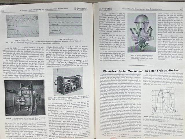 Original 1939 German Bound Journal of the Association of Engineers Magazine Book — image 49