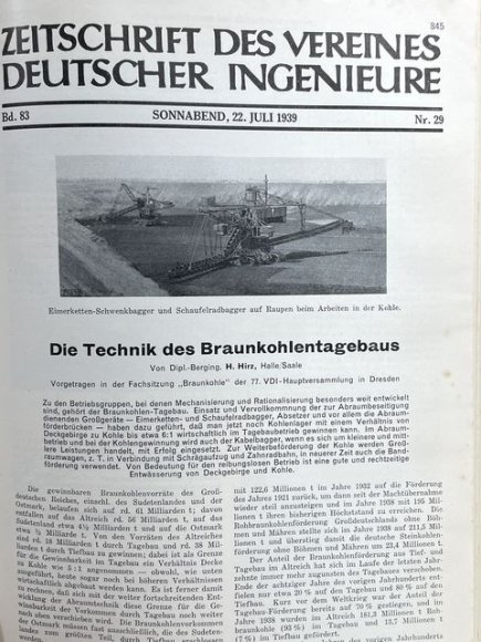 Original 1939 German Bound Journal of the Association of Engineers Magazine Book — image 50