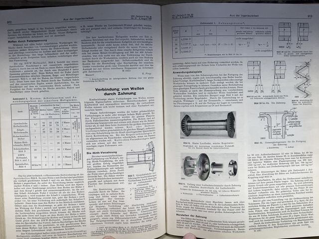 Original 1939 German Bound Journal of the Association of Engineers Magazine Book — image 53
