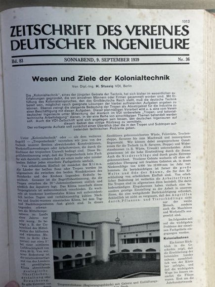 Original 1939 German Bound Journal of the Association of Engineers Magazine Book — image 60