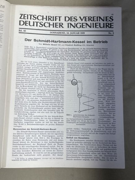 Original 1939 German Bound Journal of the Association of Engineers Magazine Book — image 7