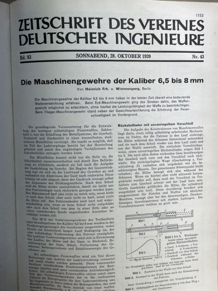 Original 1939 German Bound Journal of the Association of Engineers Magazine Book — image 70