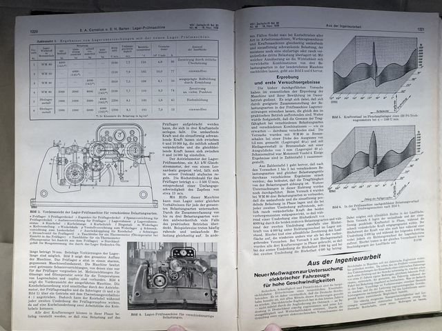 Original 1939 German Bound Journal of the Association of Engineers Magazine Book — image 75