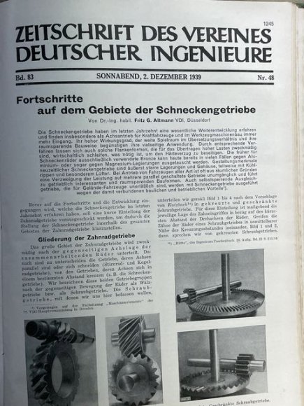 Original 1939 German Bound Journal of the Association of Engineers Magazine Book — image 77