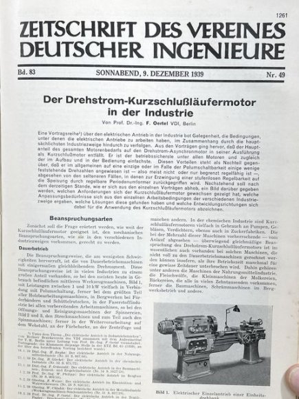 Original 1939 German Bound Journal of the Association of Engineers Magazine Book — image 78