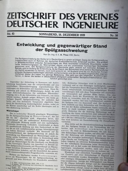 Original 1939 German Bound Journal of the Association of Engineers Magazine Book — image 79