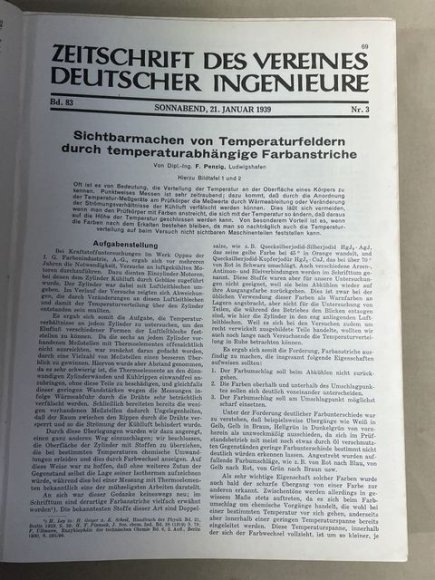 Original 1939 German Bound Journal of the Association of Engineers Magazine Book — image 8