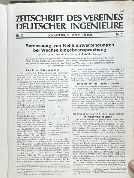 Original 1939 German Bound Journal of the Association of Engineers Magazine Book — image 80