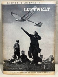 Original 1938 German NSFK AIR WORLD Magazine, Luftwelt