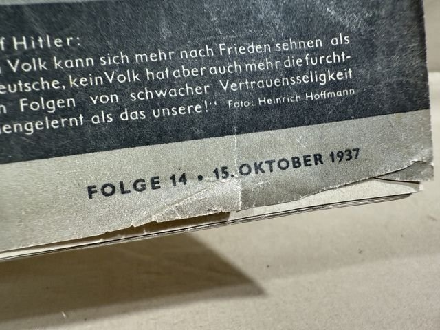 Original Pre-WWII German DAF ARBEITERTUM Magazine, HITLER — image 2