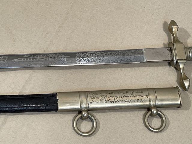 Original Imperial German Fire Official's Dagger by WKC — image 3