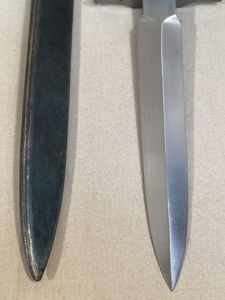 Original WWII French Fighting Knife and Scabbard, Made During German …