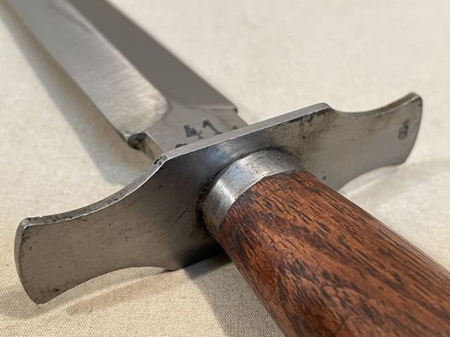 Original WWII French Fighting Knife and Scabbard, Made During German Occupation! — image 13