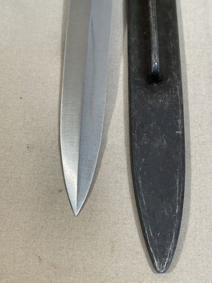 Original WWII French Fighting Knife and Scabbard, Made During German Occupation! — image 3