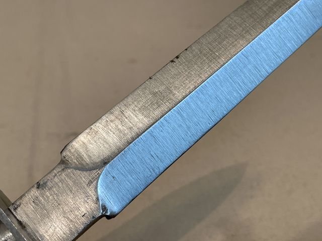 Original WWII French Fighting Knife and Scabbard, Made During German Occupation! — image 9