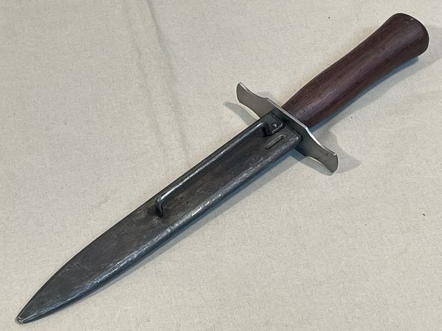 Original WWII French Fighting Knife and Scabbard, Made During German Occupation! — image 22