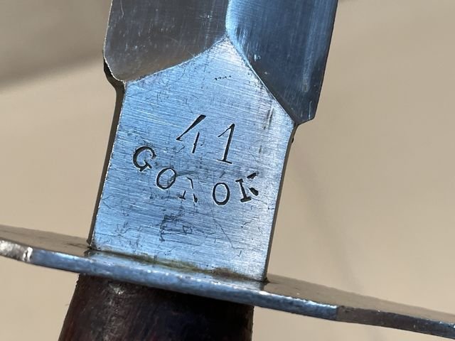 Original WWII French Fighting Knife and Scabbard, Made During German Occupation! — image 6