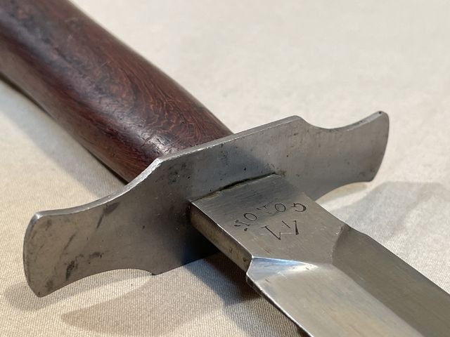 Original WWII French Fighting Knife and Scabbard, Made During German Occupation! — image 9